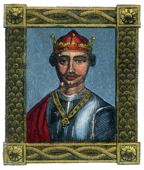 William the Conqueror's importance has meant that he has often been the subject of artists' work. Seen here is one depiction of the Conqueror, probably more the product of artistic license than fact.